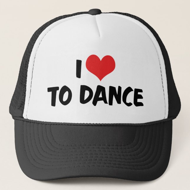 Jag älskar Heart To Dance - Tango Waltz Ballet Äls Truckerkeps (Framsida)