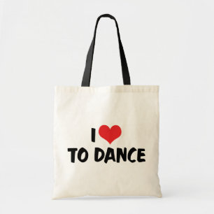 Jag älskar Heart To Dance - Tango Waltz Balletälsk Tygkasse