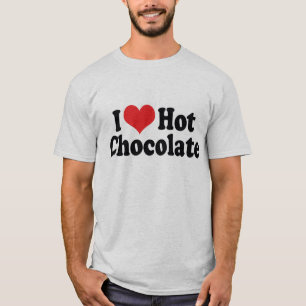 Jag älskar Heart Varm Choklad - Varm Kakao Älskare T Shirt