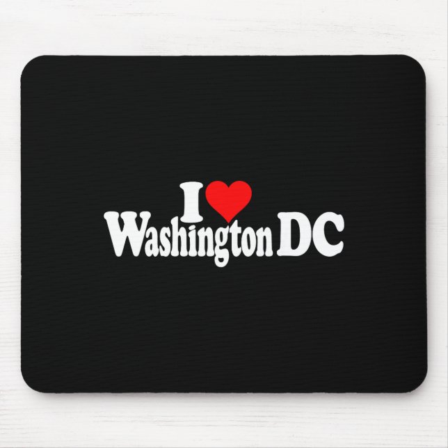 Jag älskar Heart Washington Dc District Of Columbi Musmatta (Framsidan)