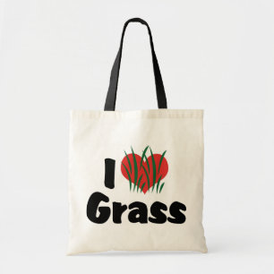 Jag älskar Heart Wheatgrass - Saftigt Hälsosamt Li Tygkasse