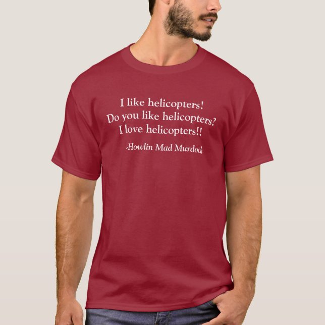 Jag älskar helikoptrar! tee (Framsida)