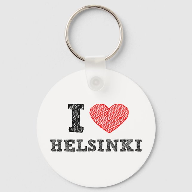 Jag älskar Helsingfors Nyckelring (Framsida)