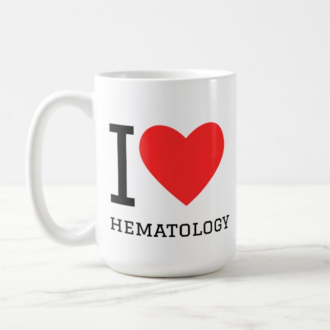 Jag älskar hematologi  kaffemugg (Vänster)