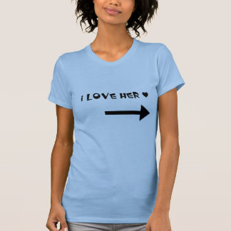 Jag älskar henne - koppla ihop skjortan t shirt