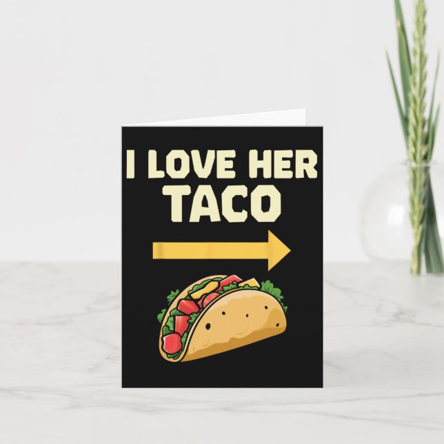 Jag älskar hennes Taco mexikanska fiesta par Cinco Kort (Framsida)