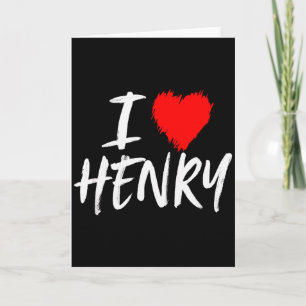 Jag älskar Henry Pojkvän Make Sonson Farfar Pappa Kort