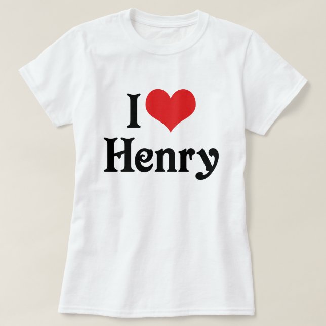 Jag älskar Henry T-shirt (Design framsida)