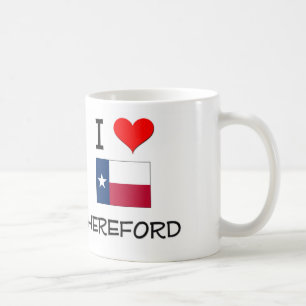 Jag älskar Hereford Texas Kaffemugg