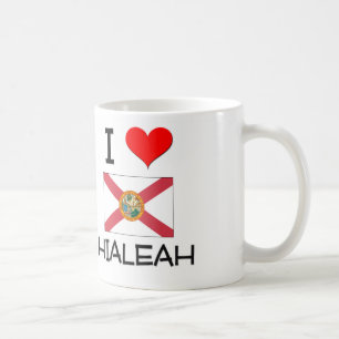 Jag älskar HIALEAH Florida Kaffemugg