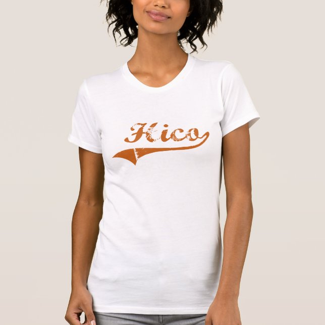 Jag älskar Hico Texas Tee Shirt (Framsida)