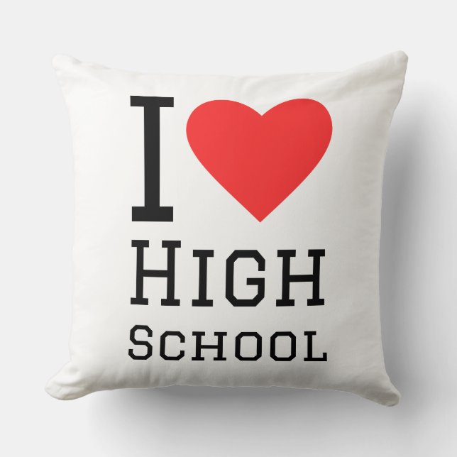Jag älskar high school kudde (Framsida)