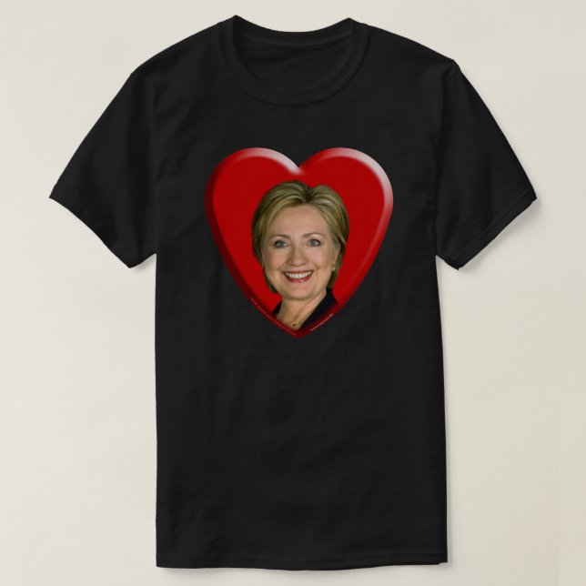 Jag älskar Hillary T Shirt (Design framsida)