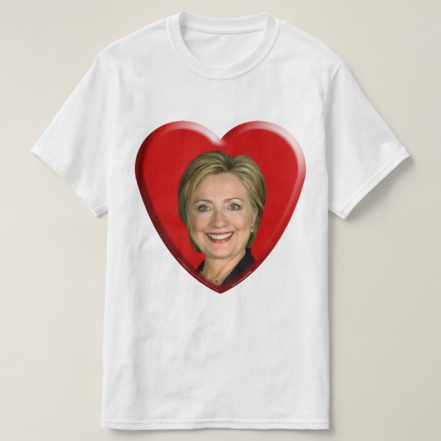 Jag älskar Hillary T-shirt (Design framsida)