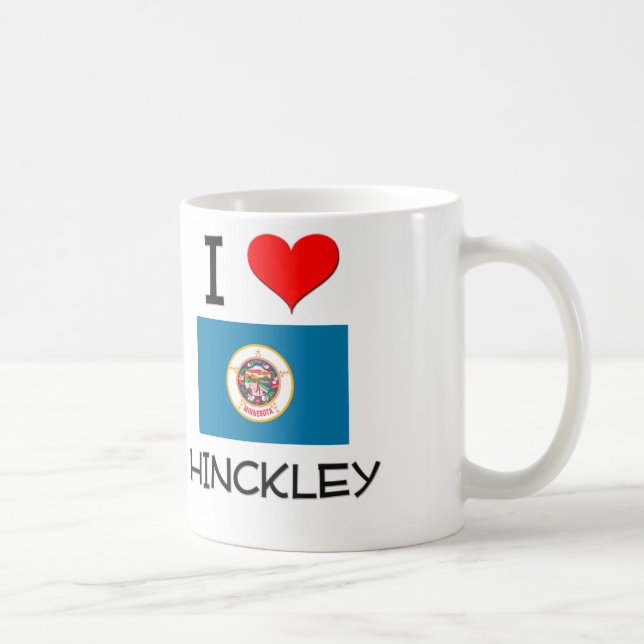 Jag älskar Hinckley Minnesota Kaffemugg (Höger)