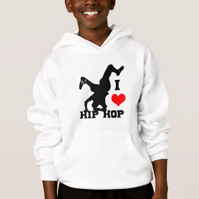 Jag älskar hip hop tee shirt (Framsida)