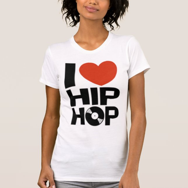JAG ÄLSKAR HIP HOPT-tröja (kvinnor) T-shirt (Framsida)