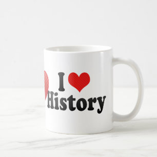 Jag älskar historia kaffemugg