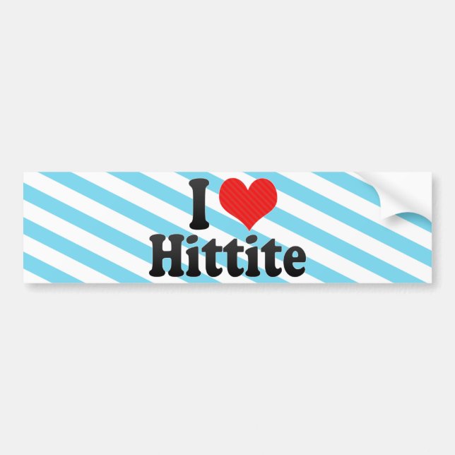 Jag älskar hittiten bildekal (Framsidan)