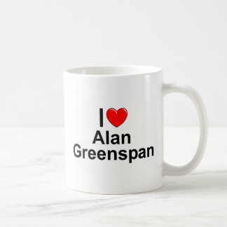 Jag älskar (hjärta) Alan Greenspan Kaffemugg
