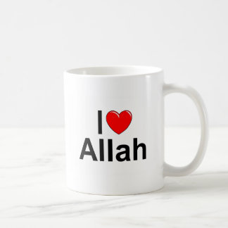 Jag älskar (hjärta) Allah Kaffemugg