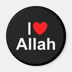 Jag älskar (hjärta) Allah Magnet