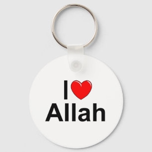 Jag älskar (hjärta) Allah Nyckelring