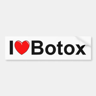 Jag älskar (hjärta) Botox Bildekal