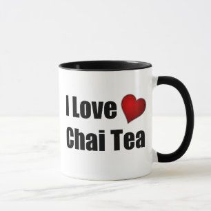 Jag älskar (hjärta) Chai Tea - anpassadeTeamugg Mugg