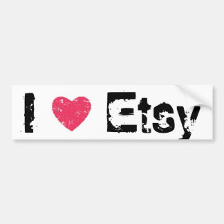 Jag älskar (hjärta) den Etsy bildekalet Bildekal