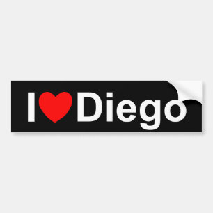 Jag älskar (hjärta) Diego Bildekal