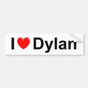 Jag älskar (hjärta) Dylan Bildekal