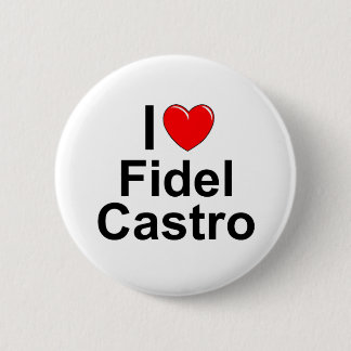 Jag älskar (hjärta) Fidel Castro Knapp