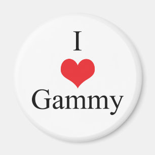 Jag älskar (hjärta) Gammy Magnet