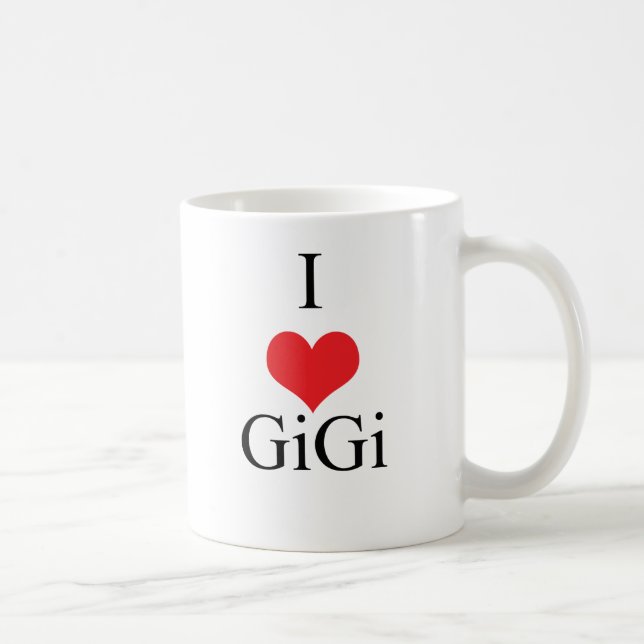 Jag älskar (hjärta) GiGi Kaffemugg (Höger)