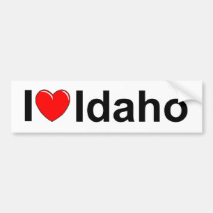 Jag älskar (hjärta) Idaho Bildekal