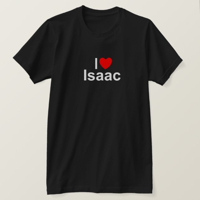 Jag älskar (hjärta) Isaac T Shirt (Design framsida)