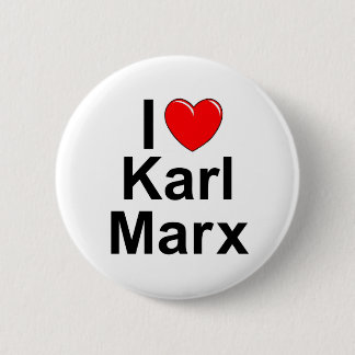 Jag älskar (hjärta) Karl Marx Knapp