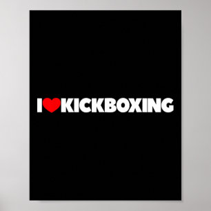 Jag älskar (hjärta) kickboxning poster