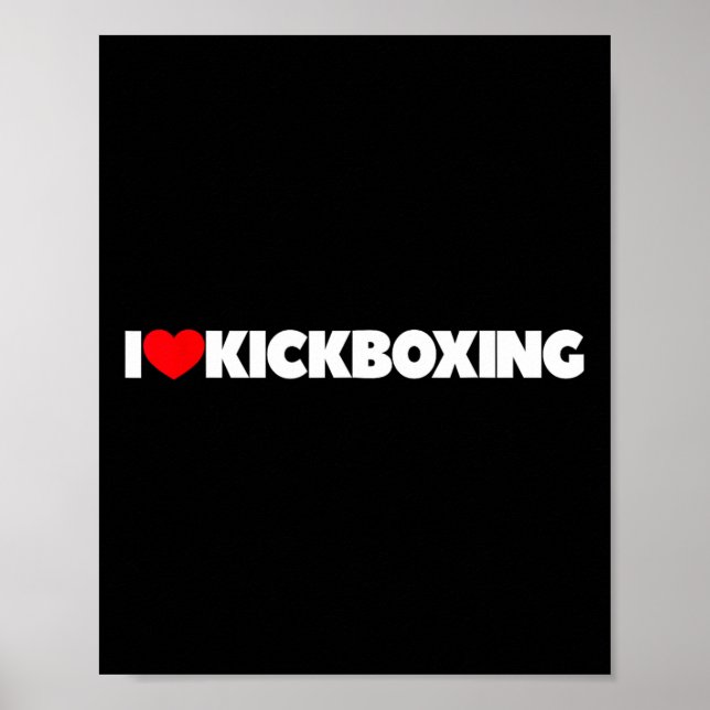 Jag älskar (hjärta) kickboxning poster (Framsidan)