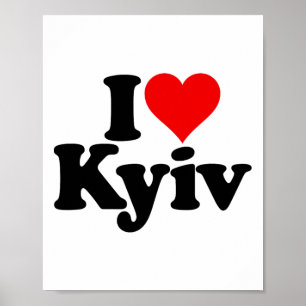 Jag älskar hjärta Kiev Kiev Ukraina Ukr Poster