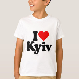 Jag älskar hjärta Kiev Kiev Ukraina Ukr T Shirt