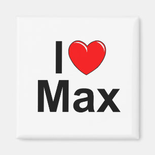 Jag älskar (hjärta) max magnet