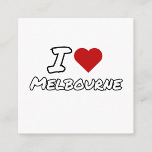 Jag älskar hjärta Melbourne stad Tilläggskort