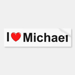 Jag älskar (hjärta) Michael Bildekal
