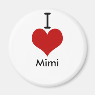 Jag älskar (hjärta) Mimi Magnet
