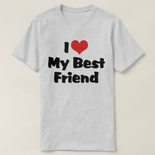 Jag älskar hjärta min bästa vän - BFF T-shirt