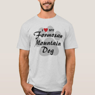 Jag älskar (hjärta) min Formosan berghund älska T Shirt