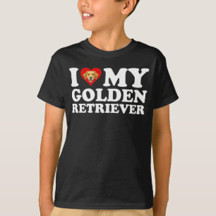 Jag älskar (Hjärta) min Golden Retriever T Shirt