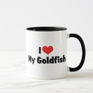 Jag älskar hjärta min guldfisk - Akvariefiskälskar Mugg